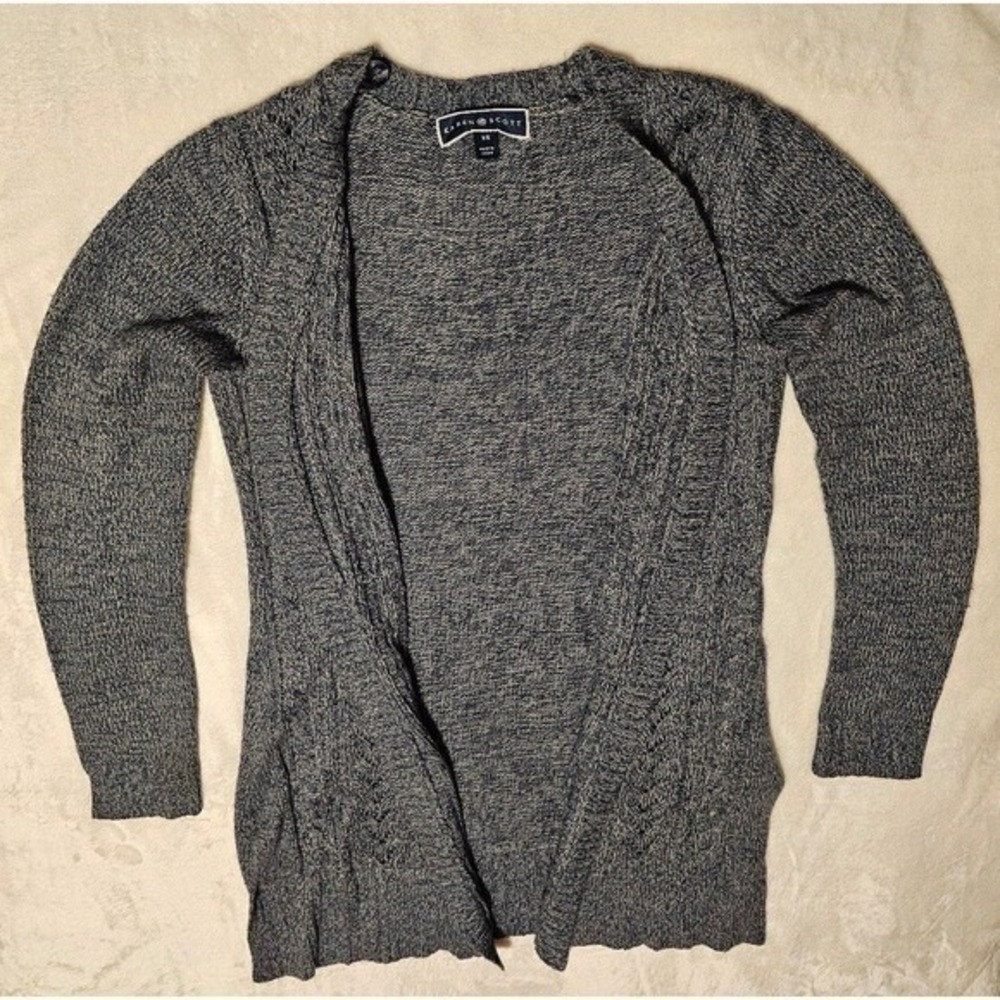 Karen Scott Open Front Sweater Xsmall 100% Acrylic - Picture 3 of 11